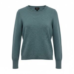 J. Crew Women's Blue Crew Neck Sweater Cashmere